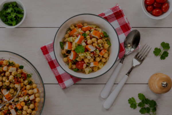 Ensalada de garbanzos con Surimi