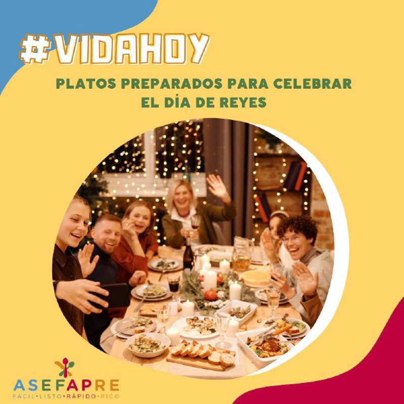 Platos preparados para celebrar el Día de Reyes